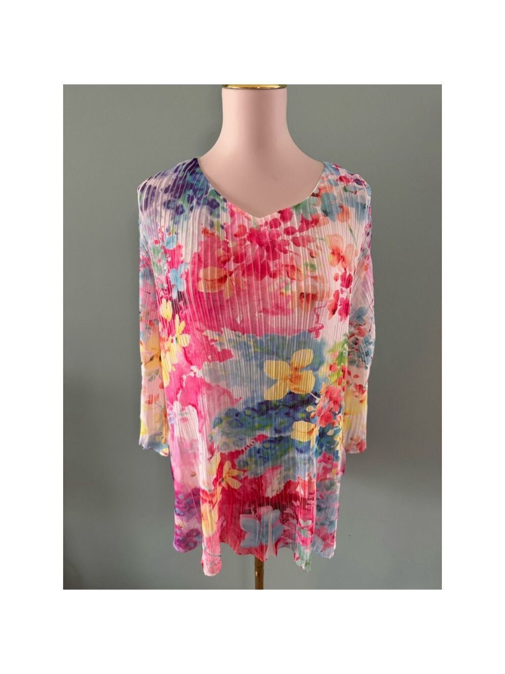 Women's ROBELYN Floral Blouse Top Size XLP